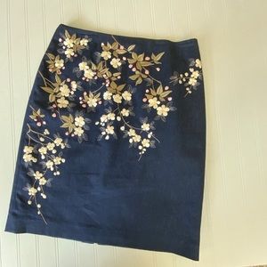Lillie Rubin Denim Pencil Skirt